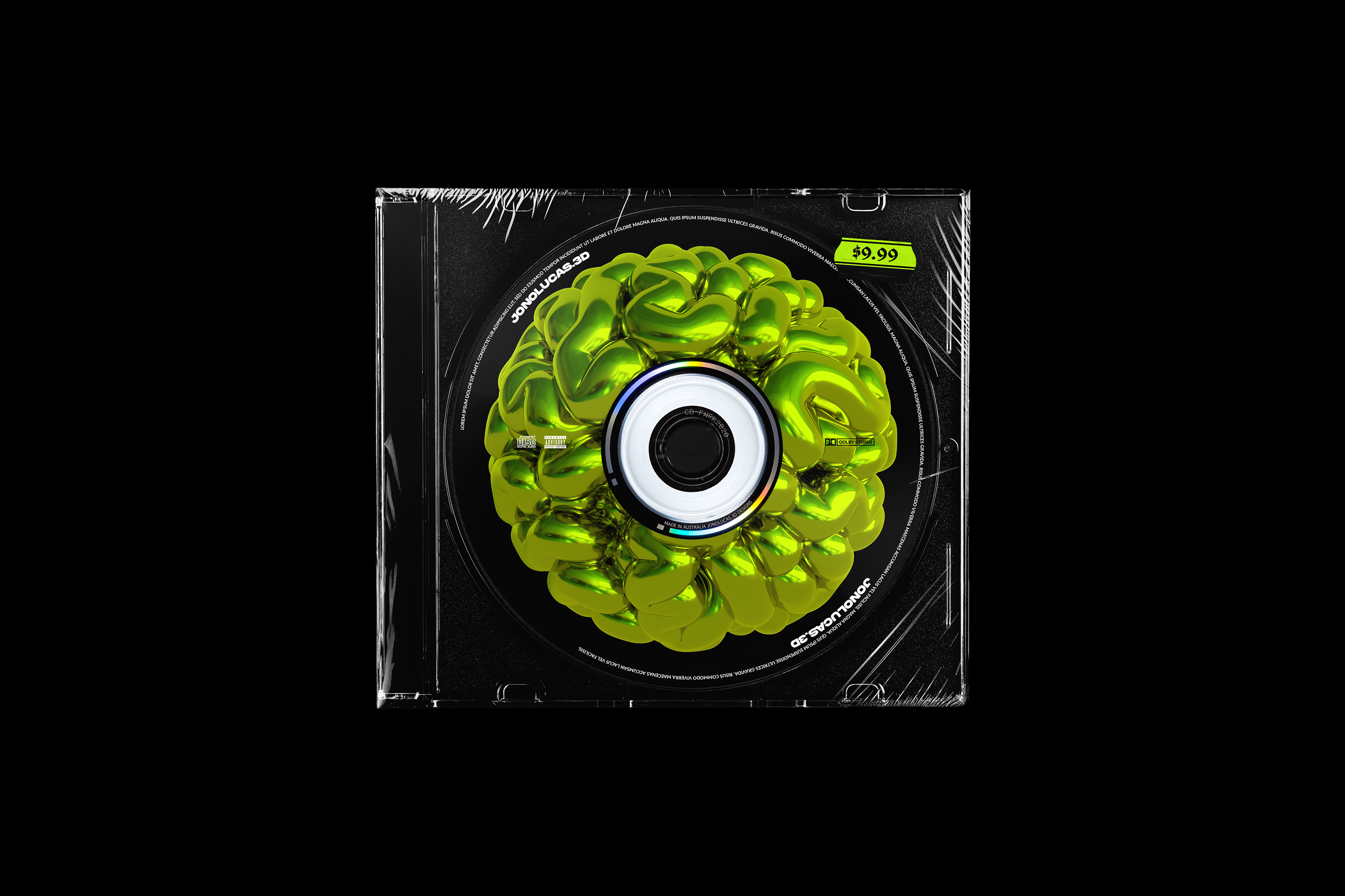 Green Brain CD Design - Jono Lucas Design